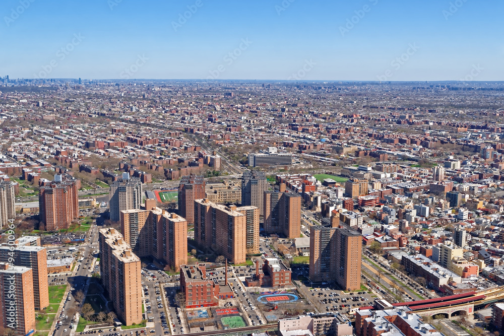 Aerial view of Prospect Park in Brooklyn