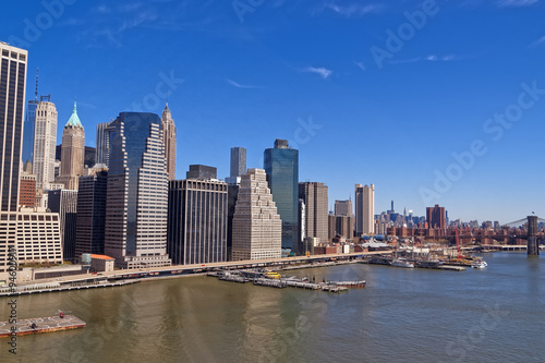 Canvas Print Manhattan midtown panorama over East River
