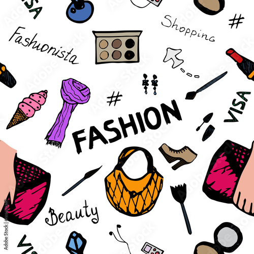 Vector Seamless Fashion Pattern