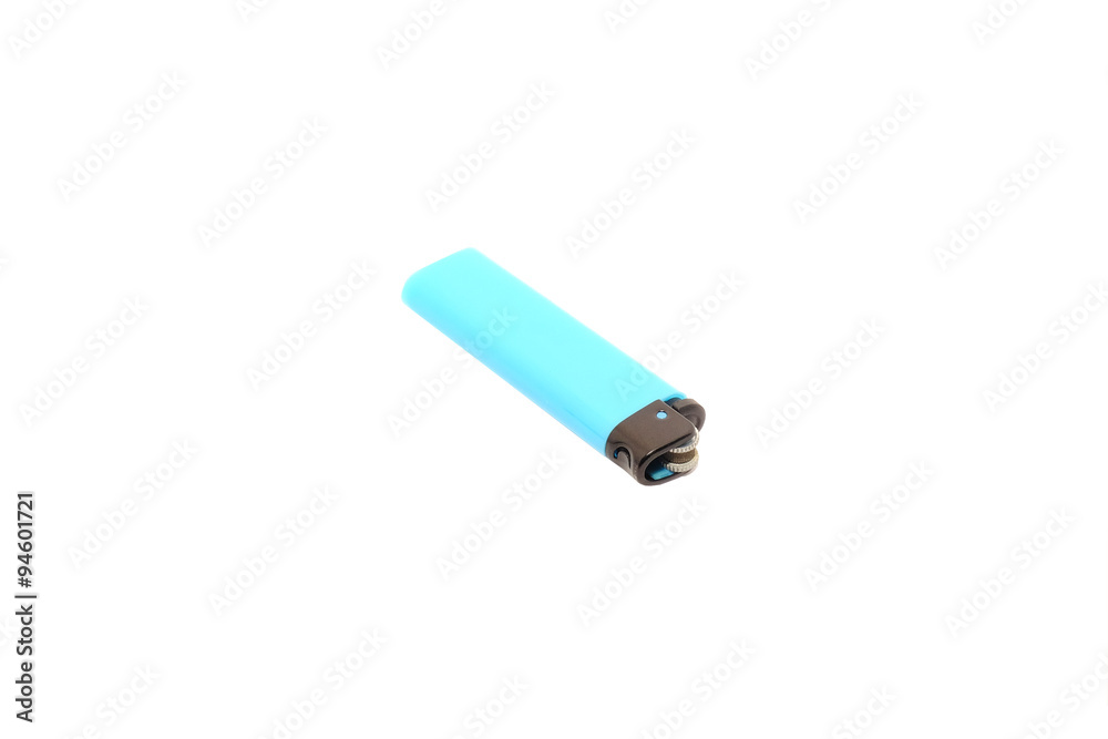 blue lighter isolated on white background blue lighter isolated on white background