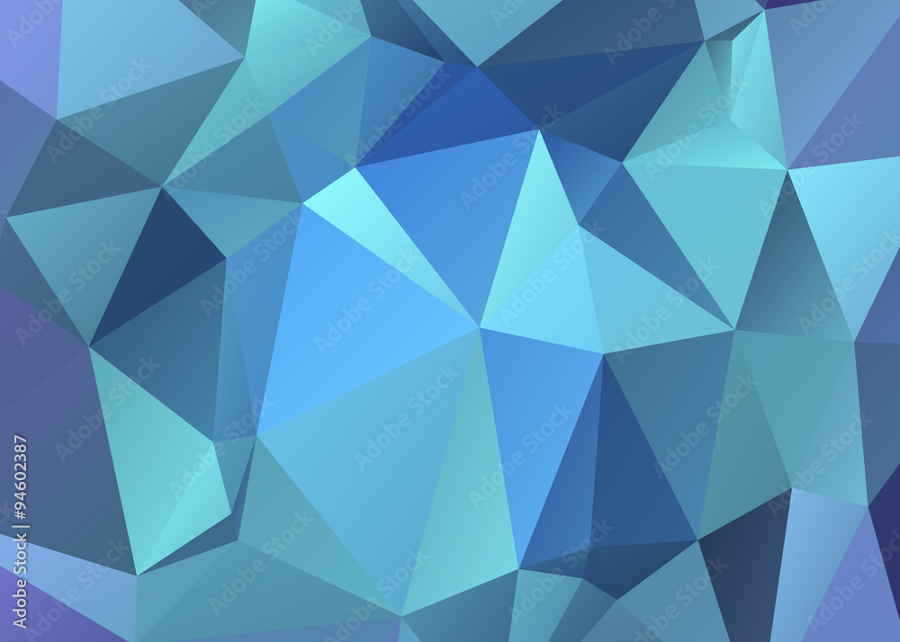 Blue polygonal background Blue polygonal background