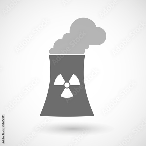Illustration of a nuclear power station