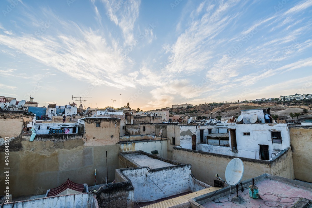 Fototapeta premium sunset in fes
