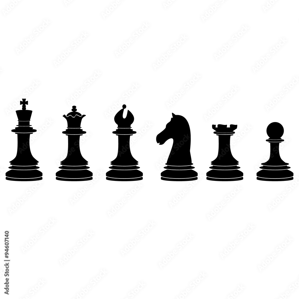 Black chess pieces Black chess pieces