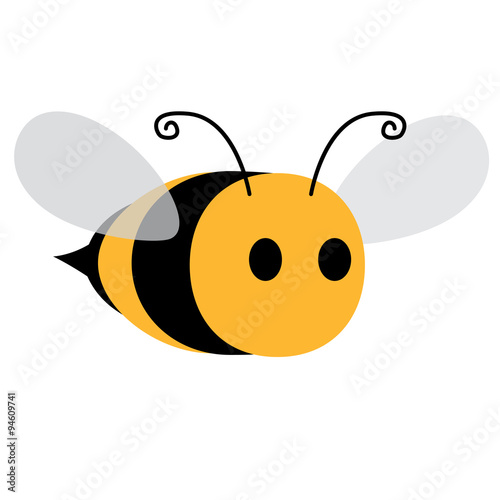 Icono plano abeja #2
