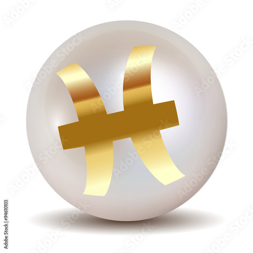 Pearl - Gold HOROSCOPE SIGNS OF THE ZODIAC Pisces 20 February - 20 March.