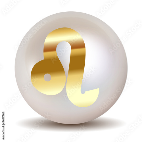 Pearl - Gold HOROSCOPE SIGNS OF THE ZODIAC Leo 21 July - 19/22 August.