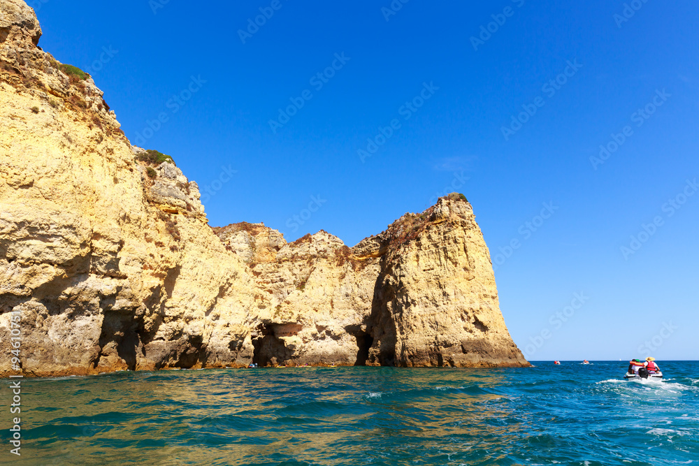 Beautiful cliffs in the ocean