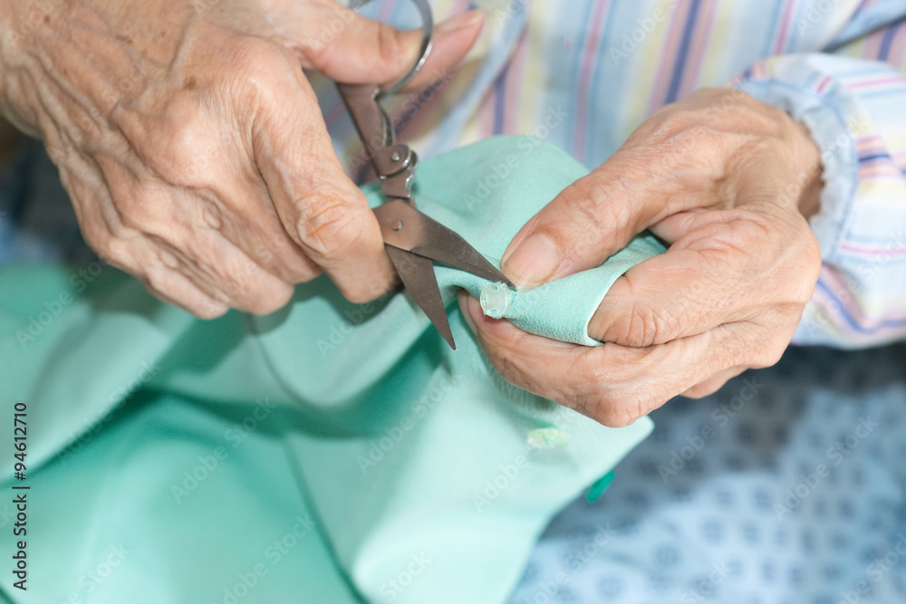 Senior sewing Senior sewing
