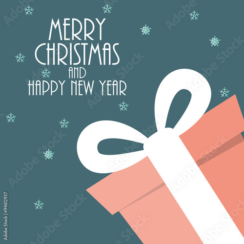 Abstract Christmas and New Year Background. Vector Illustration
