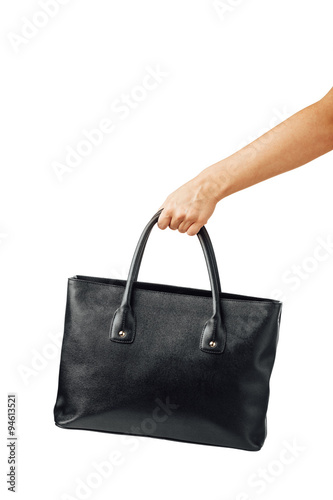 hand holding women's leather handbag © nikkytok