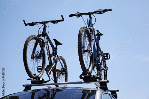  Bikes on trunk of the car