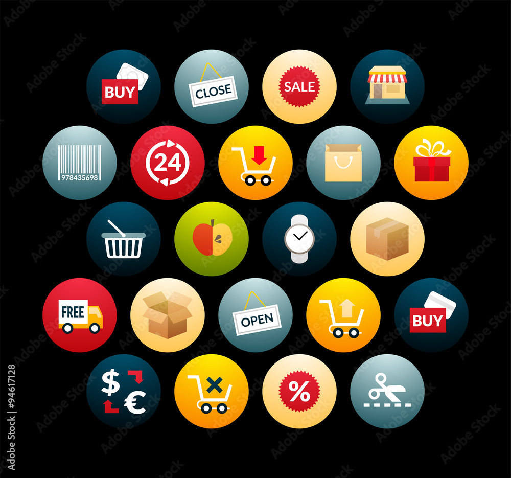 Flat icons set 20 Flat icons set 20