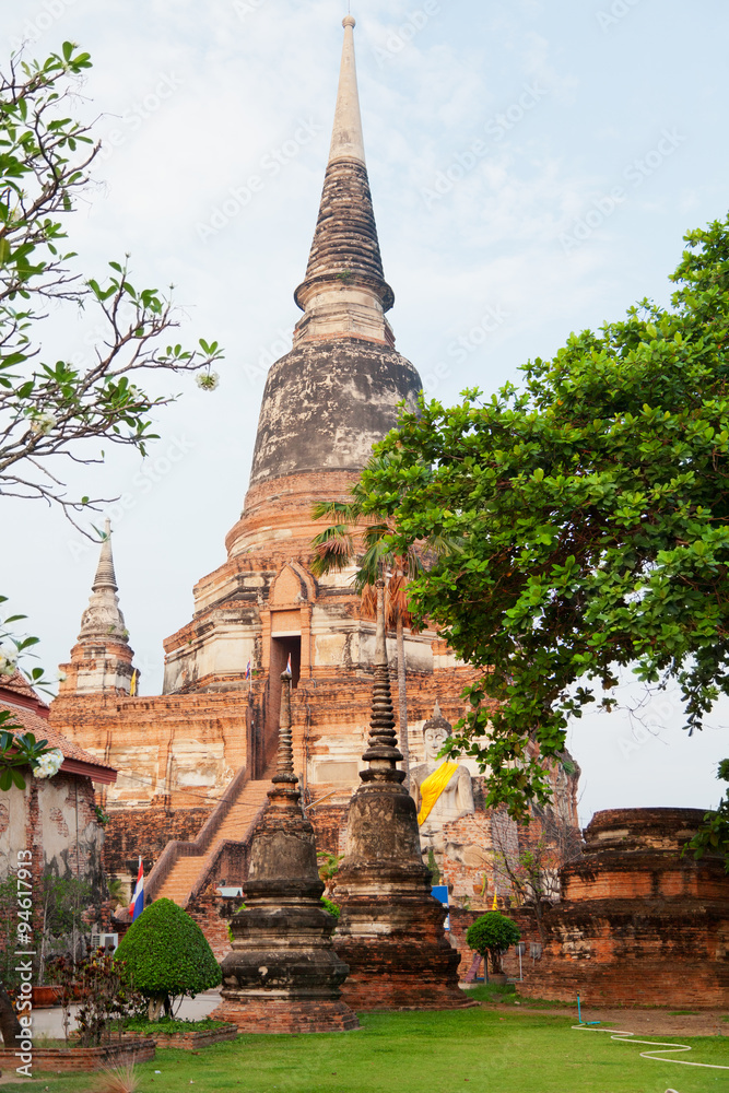 Fototapeta premium Wat Yai Chaimongkhon, Ayutthaya