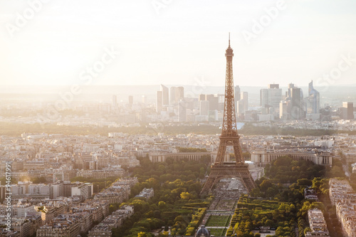 beautiful view of Paris with Eiffel tower © Song_about_summer