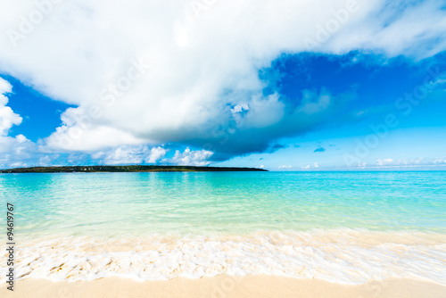 Sea  beach  seascape. Okinawa  Japan  Asia.