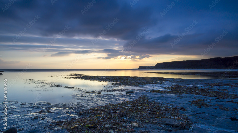 Sunset at Kimmeridge Bay in Dorset
