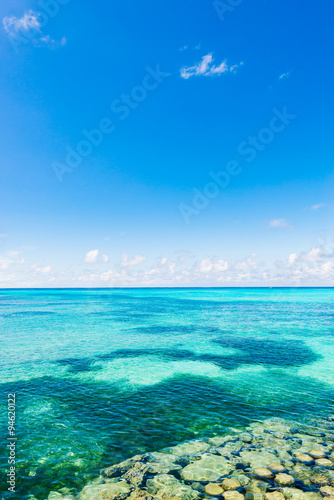 Sea  sky  seascape. Okinawa  Japan  Asia.