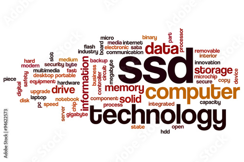 SSD word cloud concept
