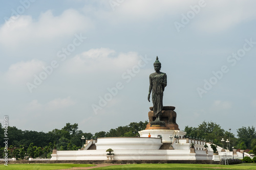 Standing Buddha statue in Thailand
