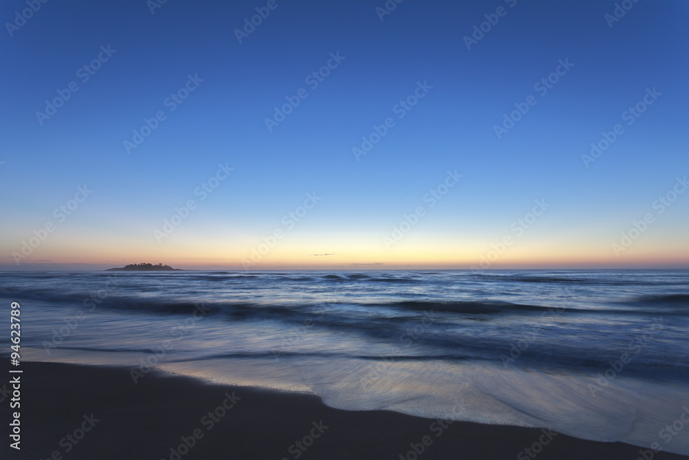 Dawn coastline