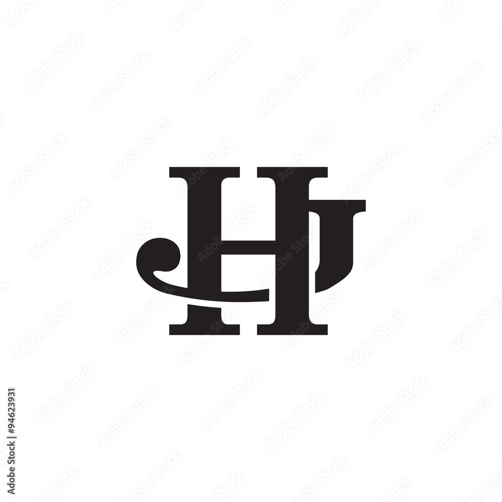 Letter J and H monogram logo Letter J and H monogram logo