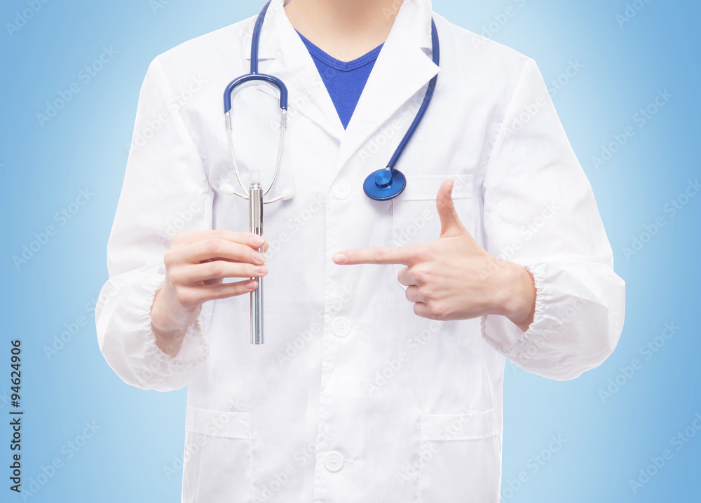 Close-up of doctor suggesting using electronic sigarettes. Close-up of doctor suggesting using electronic sigarettes.