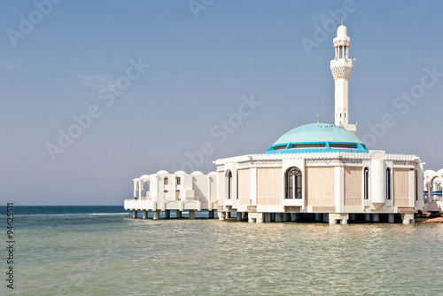 Saudi Arabia, Jeddah,the Sea Mosque in the Corniche area