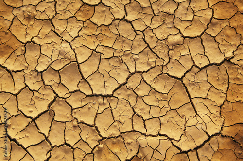 Dry cracked earth Fototapet