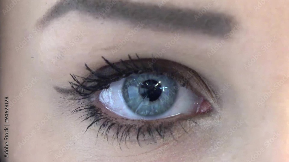 eye of young attractive woman - detail (closeup)