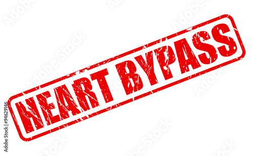 HEART BYPASS red stamp text
