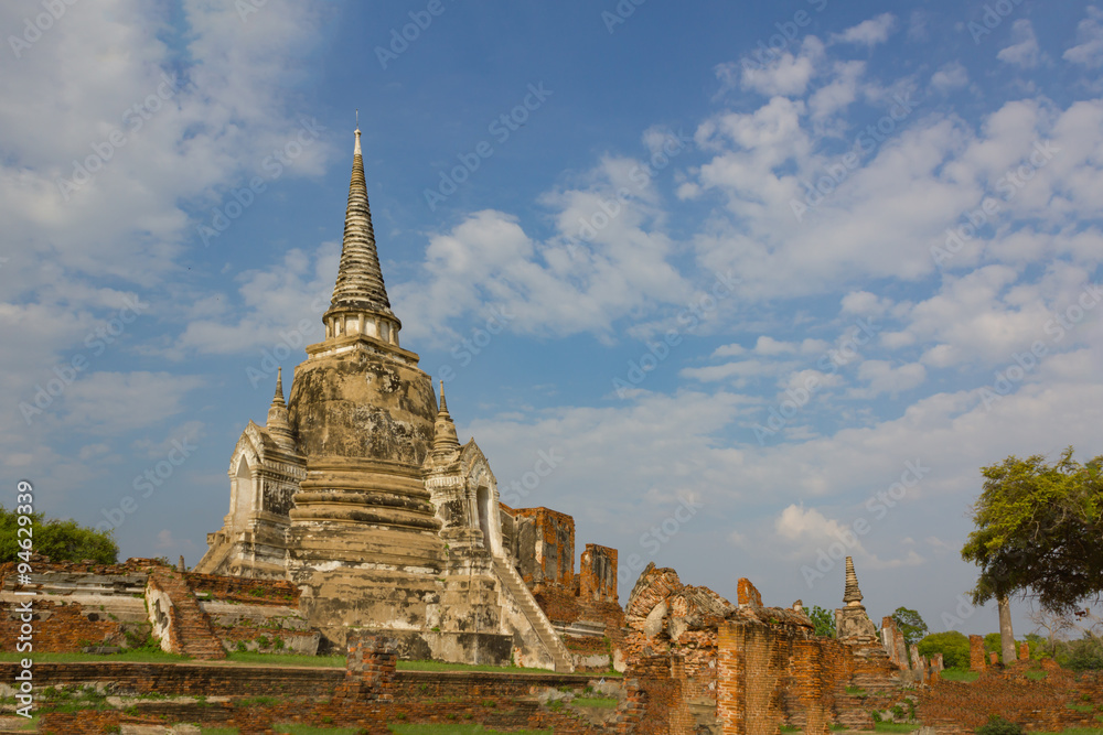 Fototapeta premium ayutthaya temple thailand