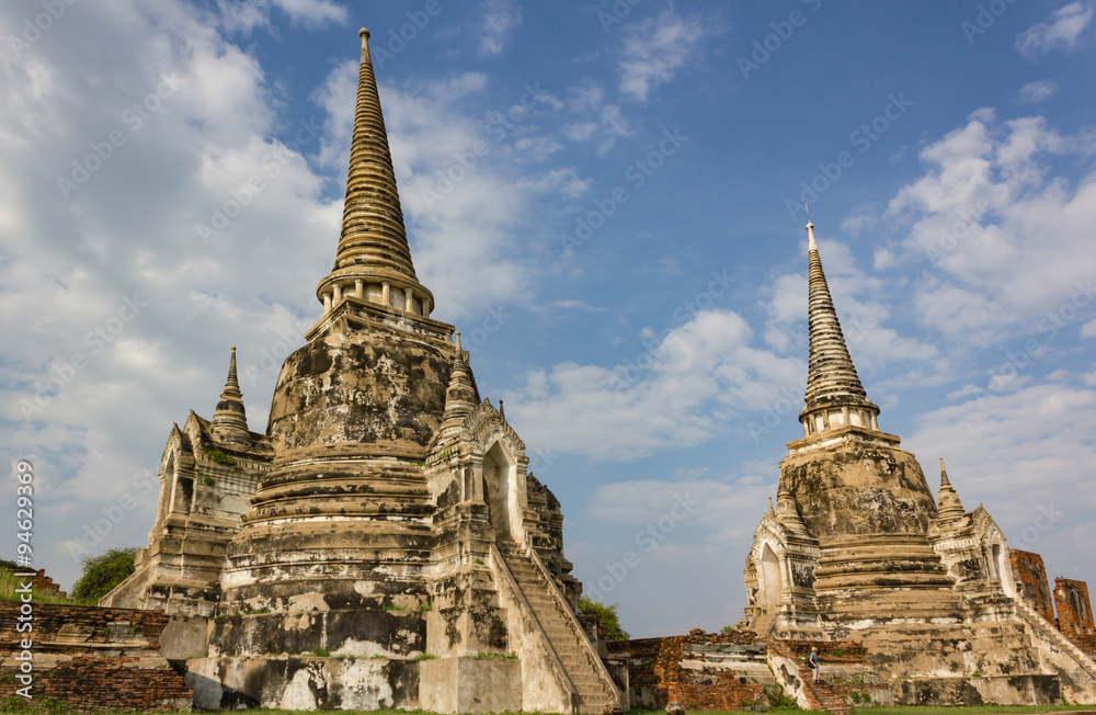 Naklejka premium ayutthaya temple thailand