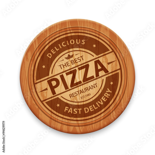 Vector pizza restaurant logo