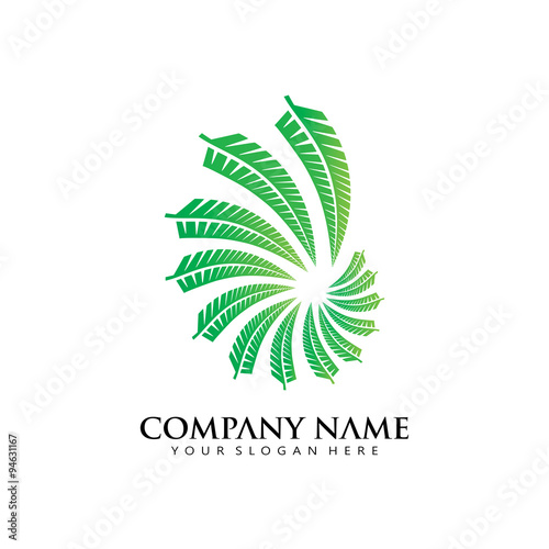 Elegant Classic Fern Logo icon