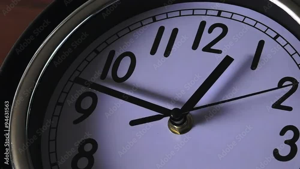 Time concept clock ticking forwards