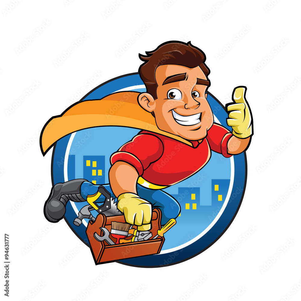 Mechanic Cartoon\, image size:1000x1000