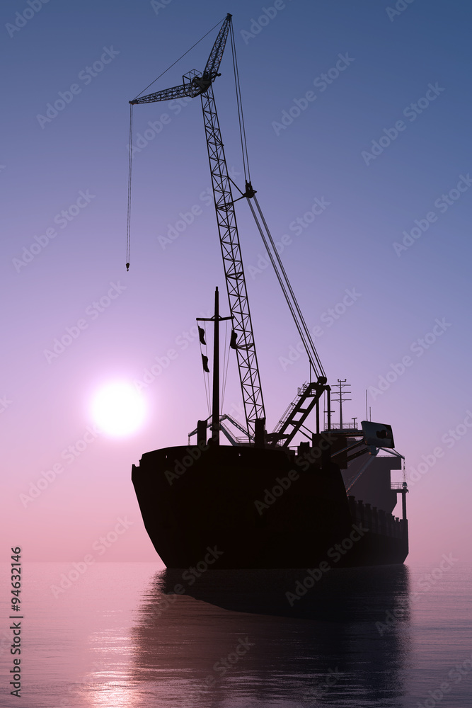  The ship with a crane