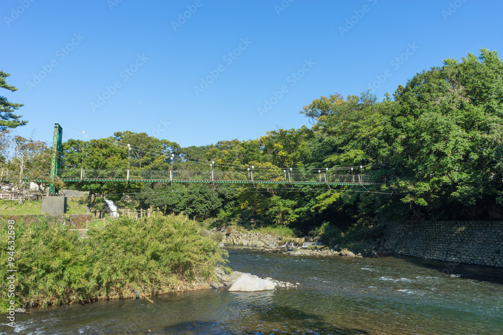 Fototapeta premium Suspension bridge ,Susono-shi Japan