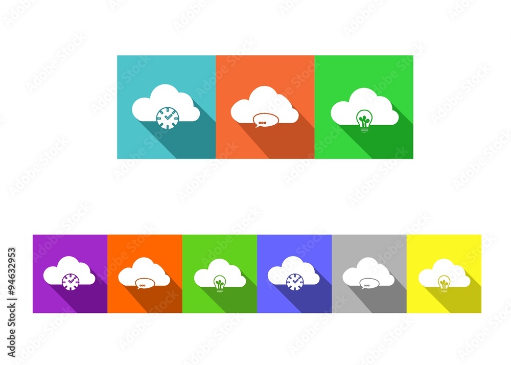 the clouds icons