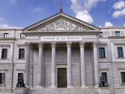 Building of the Chamber of Deputies, Madrid (Spain)