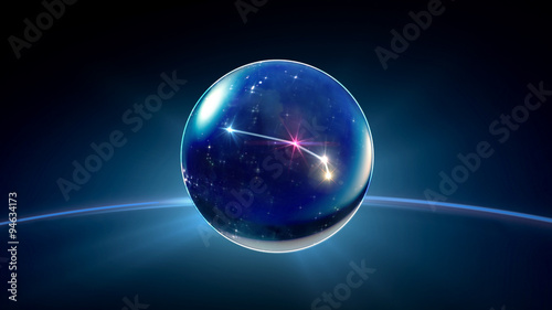 Wallpaper Mural starry night star crystal ball of Horoscopes and Zodiac Signs Torontodigital.ca