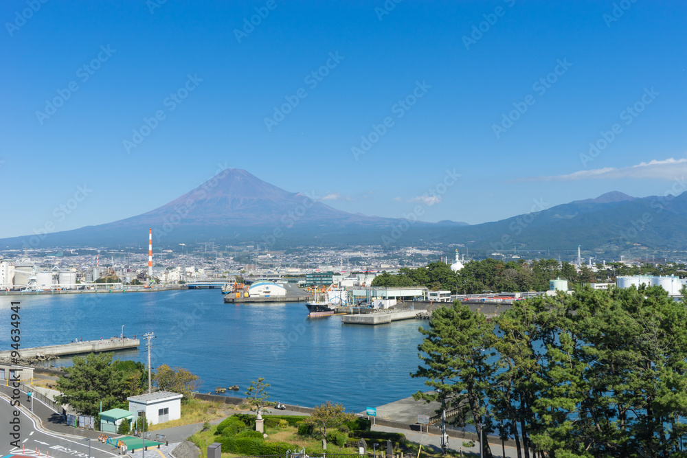 Mount Fuji of Tagonoura Port,Shizuoka Japan