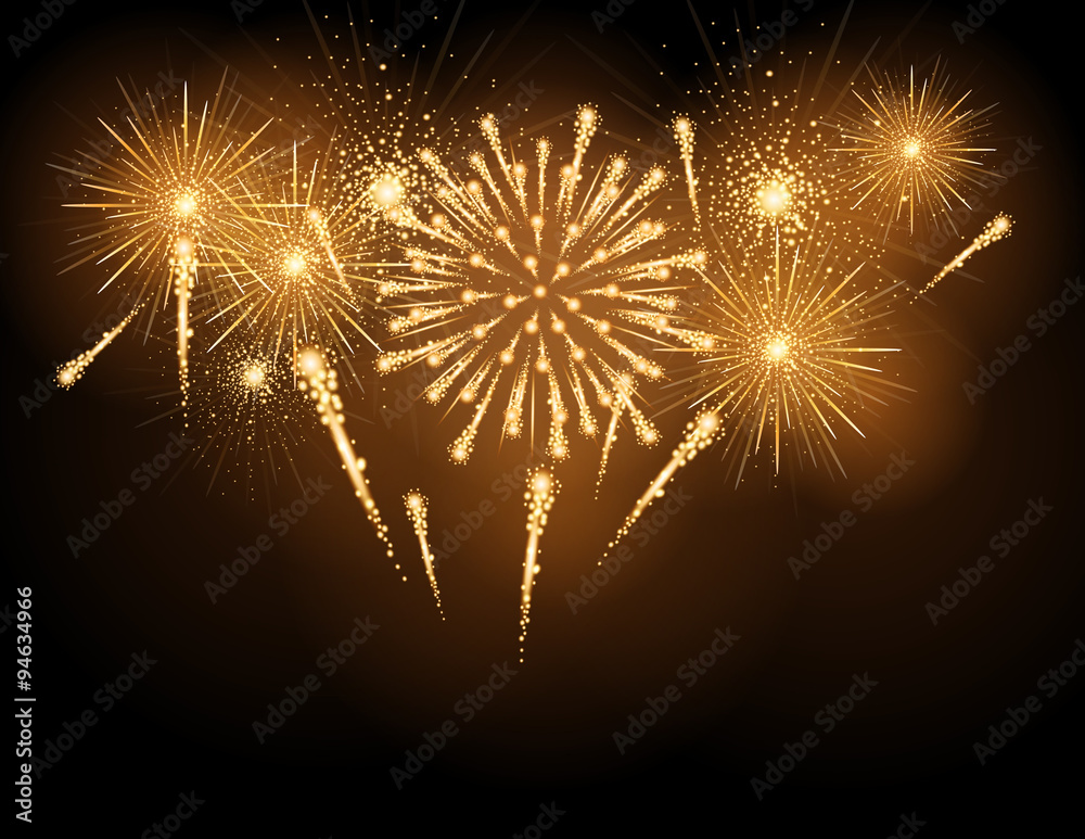 Vector holiday firework