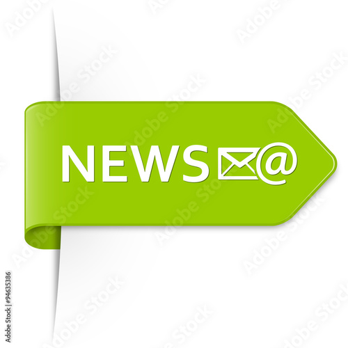 Long light green arrow sticker – NEWS