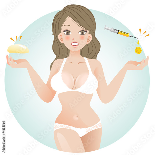 豊胸 Curvy Woman Breast Augmentation Concept