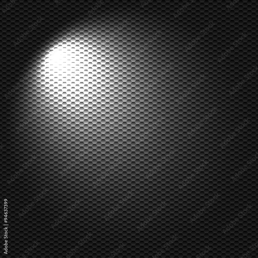Naklejka premium Light flashlight