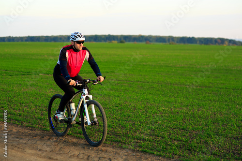 Mountain Bike cyclist riding outdoor