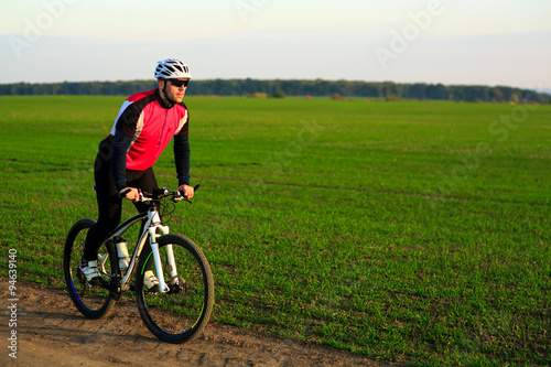 Mountain Bike cyclist riding outdoor