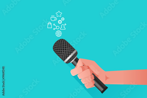 Microphone & Hand